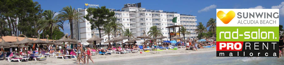 E-Bike Vermietung im Hotel Sunwing Alcudia auf Mallorca E-Bike Vermietung im Hotel Sunwing Alcudia auf Mallorca