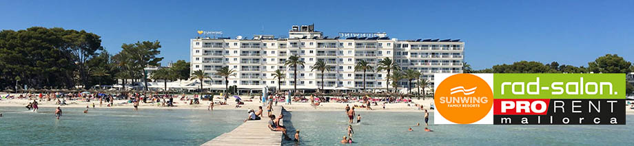 Rennrad mieten auf Mallorca beim Radsalon Pro Rent in der Verleihstation Hotel Sunwing Alcudia